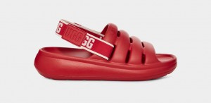 Ugg Sport Yeah Women's Slides Red | JIDWKUB-98