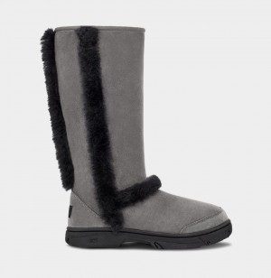 Ugg Sunburst Tall Women's Boots Grey / Black | DRFPAWJ-26