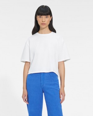 Ugg Tana Cropped Women's Tops White | MADCSWJ-34