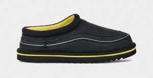 Ugg Tasman Cali Wave Men's Slippers Black | FMUWYIT-04