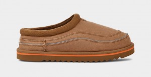 Ugg Tasman Cali Wave Men's Slippers Brown / Orange | MFLVIRW-73