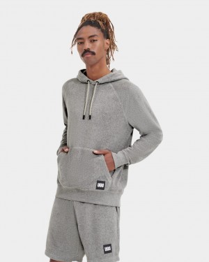 Ugg Terrance Men's Hoodie Grey | WIAETOD-90