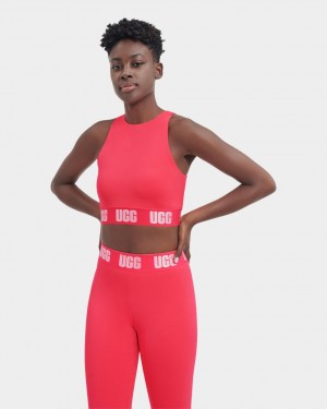 Ugg Wilmina Logo Bralette Women's Tops Pink | SHYDRGE-81