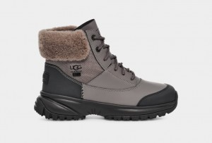Ugg Yose Fluff V2 Women's Boots Grey | OQZGIHA-29