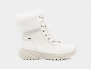Ugg Yose Fluff Women's Boots White | EFULSAO-96