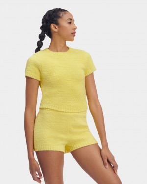 Ugg Zadie Women's Tops Yellow | EDJITQR-64