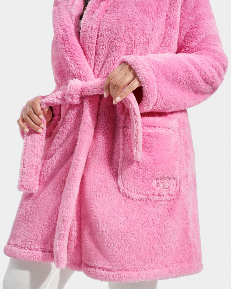 Ugg Aarti Plush Robe Women's Sleepwear Pink | BPAWHDN-62