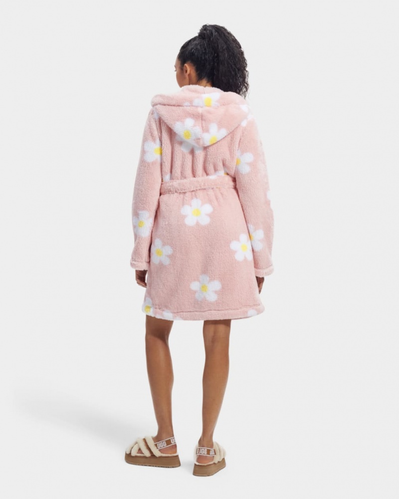 Ugg Aarti Plush Robe Women's Sleepwear Pink | NWDGRXZ-56