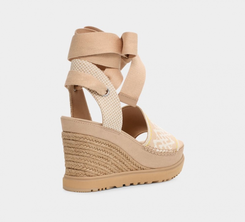 Ugg Abbot Wrap Women's Sandals Brown | BZFOQIU-17