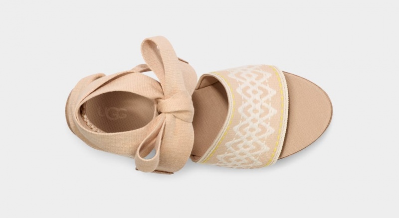 Ugg Abbot Wrap Women's Sandals Brown | BZFOQIU-17
