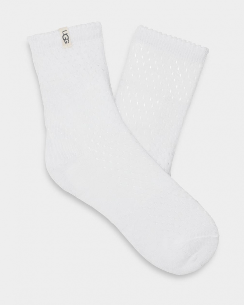 Ugg Adabella Quarter Women\'s Socks White | RISMLQX-48