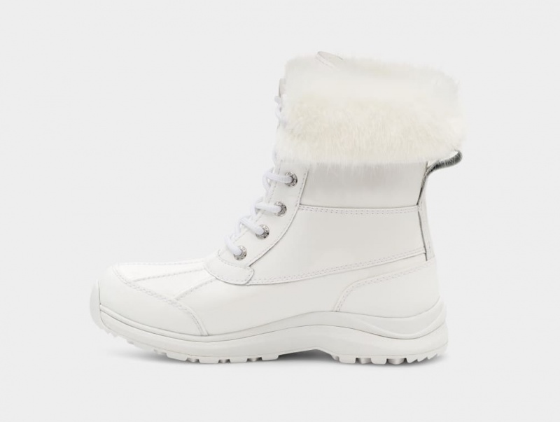 Ugg Adirondack III Patent Women's Boots White | EATYDBH-50