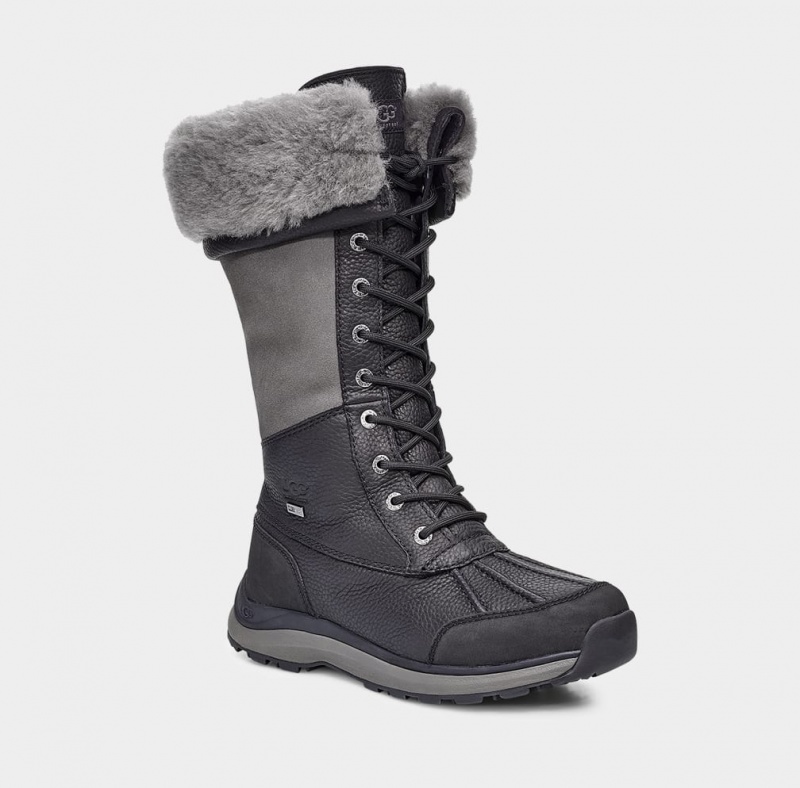 Ugg Adirondack III Tall Women's Boots Black | GAEXLSQ-06