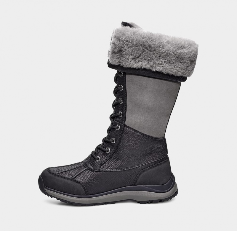 Ugg Adirondack III Tall Women's Boots Black | GAEXLSQ-06