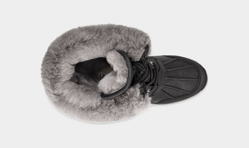 Ugg Adirondack III Tall Women's Boots Black | GAEXLSQ-06