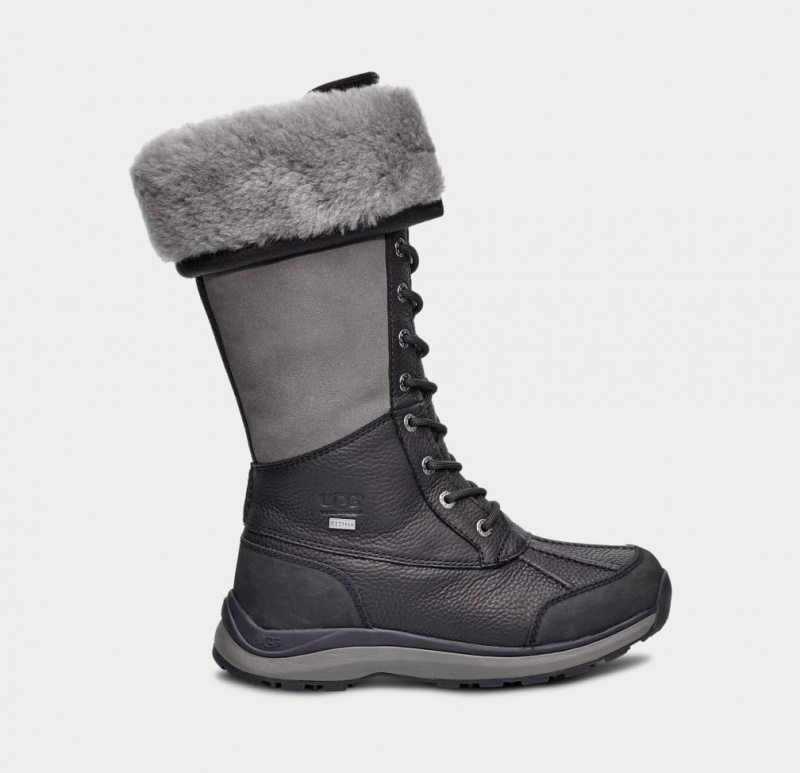 Ugg Adirondack III Tall Women\'s Boots Black | GAEXLSQ-06