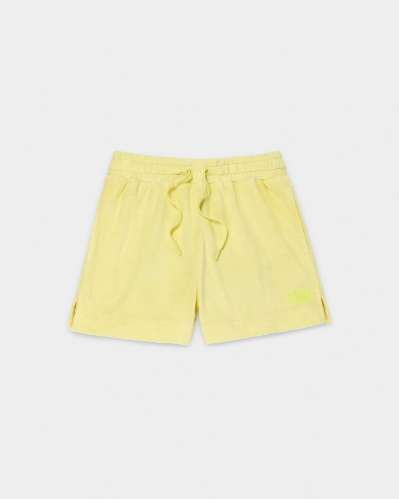 Ugg Amiah Drawstring Women's Shorts Yellow | NGDVUOL-86