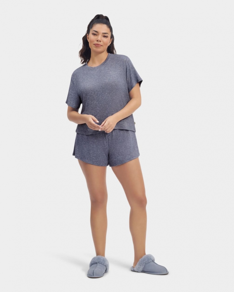 Ugg Aniyah Set Women\'s Sleepwear Navy | PILBJXZ-45
