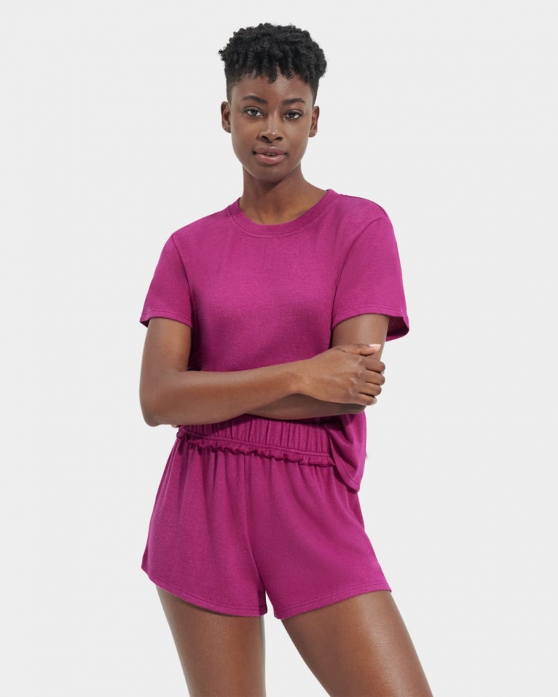 Ugg Aniyah Set Women's Sleepwear Pink | QXUICJN-37
