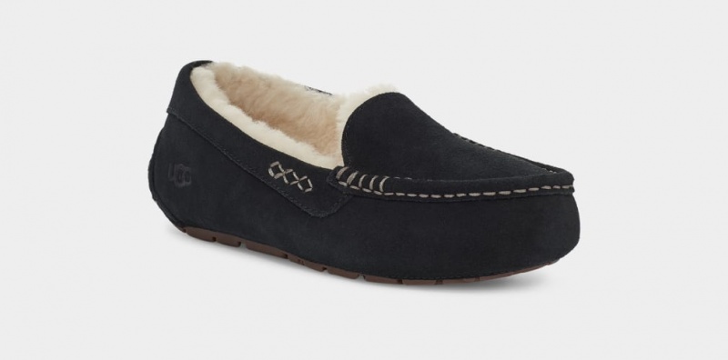 Ugg Ansley Women's Slippers Black | WVMHJGA-91