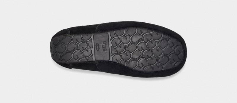 Ugg Ascot Kids' Slippers Black | LWHOBSY-21