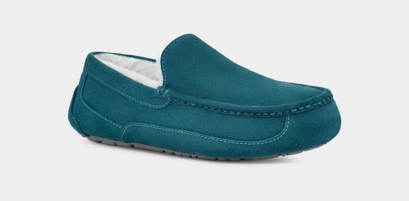 Ugg Ascot Men's Moccasins Blue | LTNWSZR-30