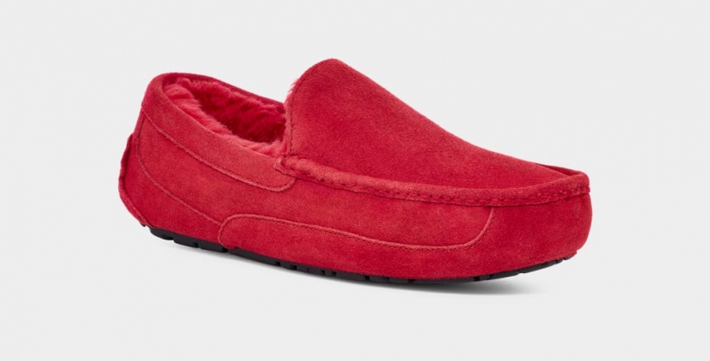 Ugg Ascot Men's Slippers Red | DHFKSPB-59