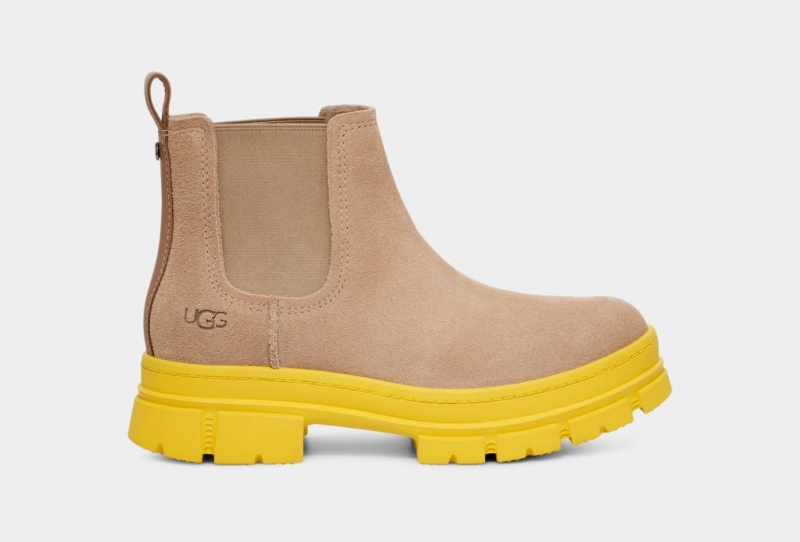 Ugg Ashton Suede Women\'s Chelsea Boots Brown | BELHAWQ-73
