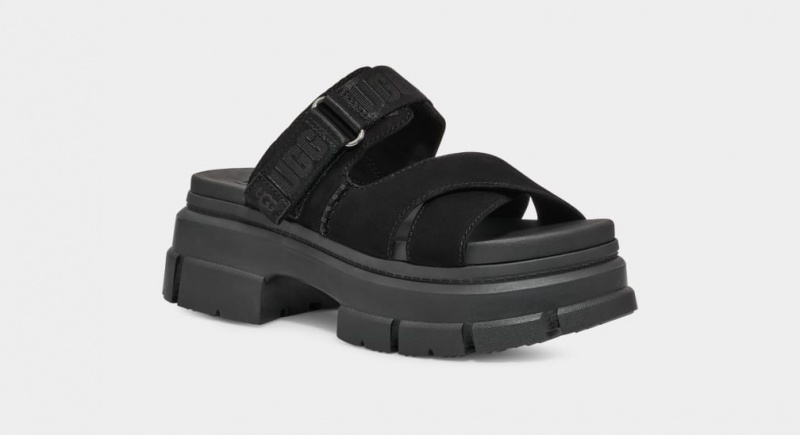 Ugg Ashton Women's Slides Black | RVJLDNY-30