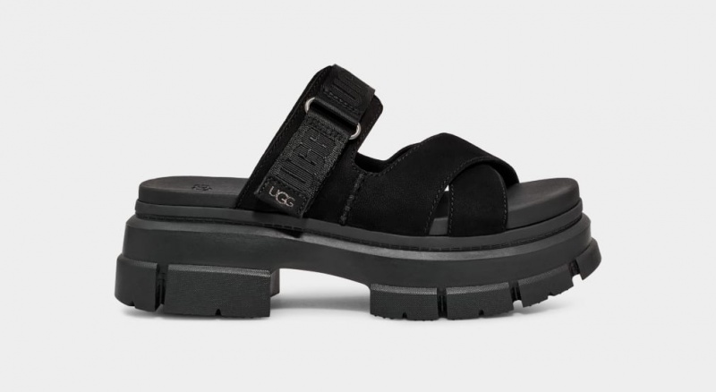 Ugg Ashton Women\'s Slides Black | RVJLDNY-30