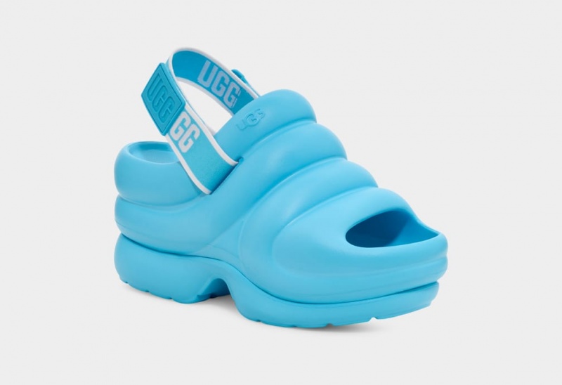 Ugg Aww Yeah Women's Sandals Blue | MEDQOGZ-30