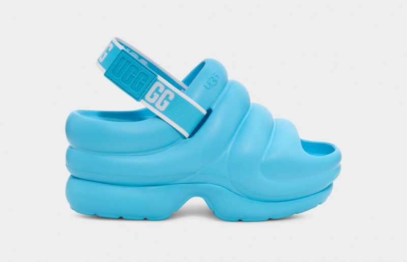Ugg Aww Yeah Women\'s Sandals Blue | MEDQOGZ-30
