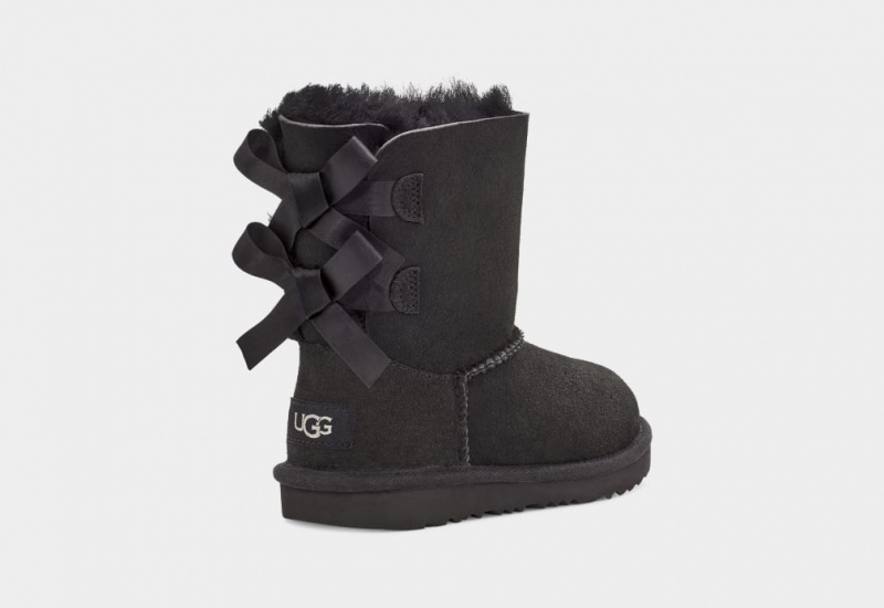 Ugg Bailey Bow II Kids' Boots Black | DWNAHKM-09