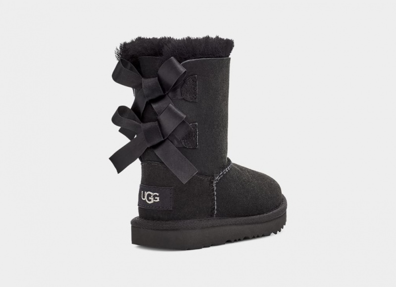 Ugg Bailey Bow II Kids' Boots Black | UGLXECD-87
