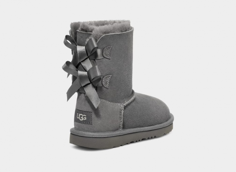 Ugg Bailey Bow II Kids' Boots Grey | KMOHAVL-45