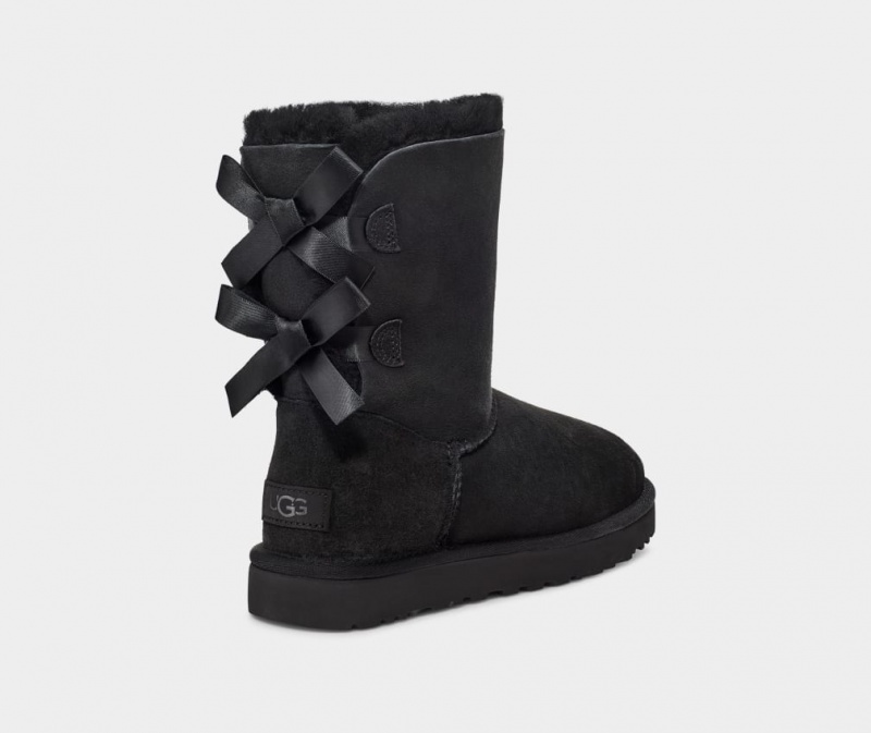 Ugg Bailey Bow II Women's Boots Black | POJLAGU-43