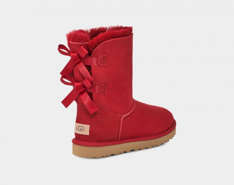 Ugg Bailey Bow II Women's Boots Red / Burgundy | YSWIHLO-86