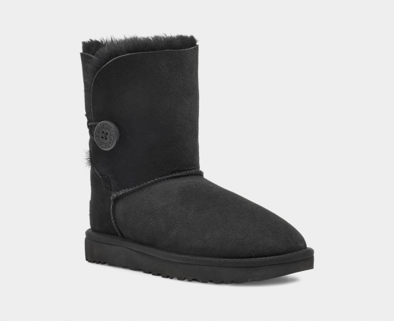 Ugg Bailey Button II Women's Boots Black | SCZLYRB-86