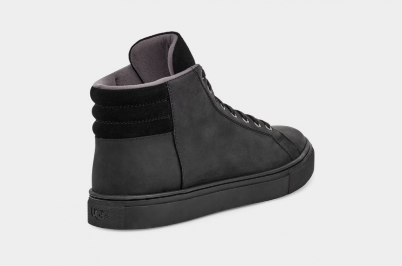 Ugg Baysider High Weather Men's Sneakers Black | RMSIXNQ-76