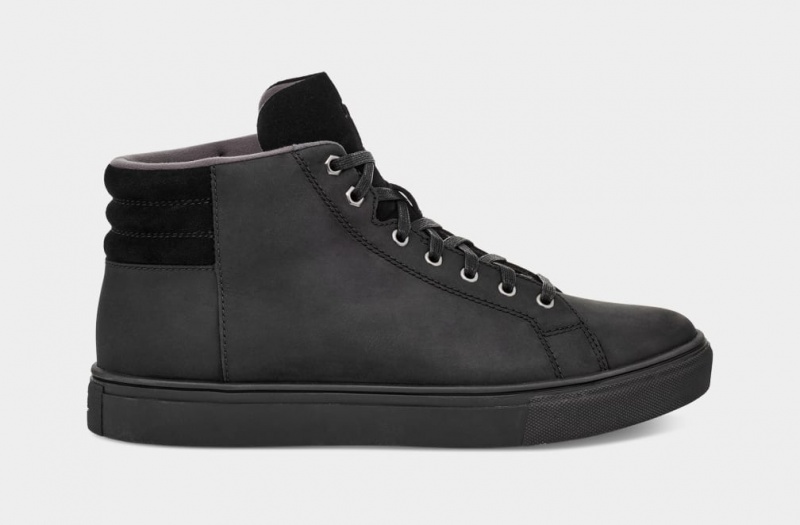 Ugg Baysider High Weather Men\'s Sneakers Black | RMSIXNQ-76