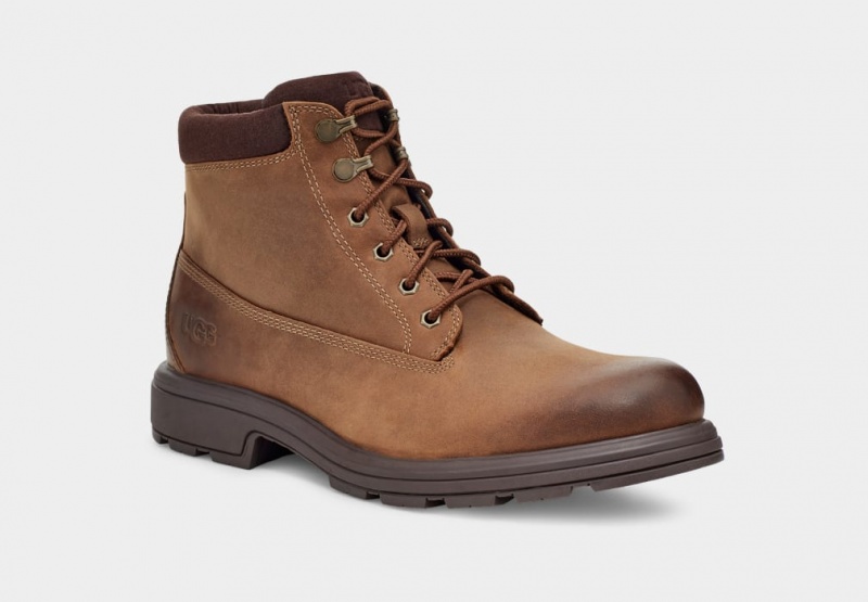 Ugg Biltmore Mid Plain Toe Men's Boots Brown | NLXFEZH-68