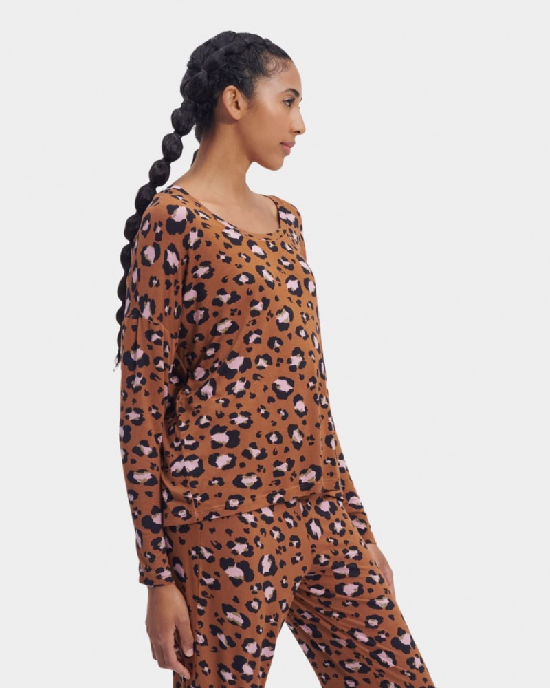 Ugg Birgit Print Set II Women's Sleepwear Leopard | IOWZUXS-68