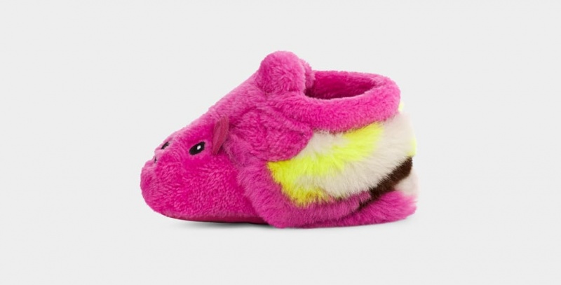 Ugg Bixbee Bear Stuffie Kids' Boots Pink | UTDSMAH-28