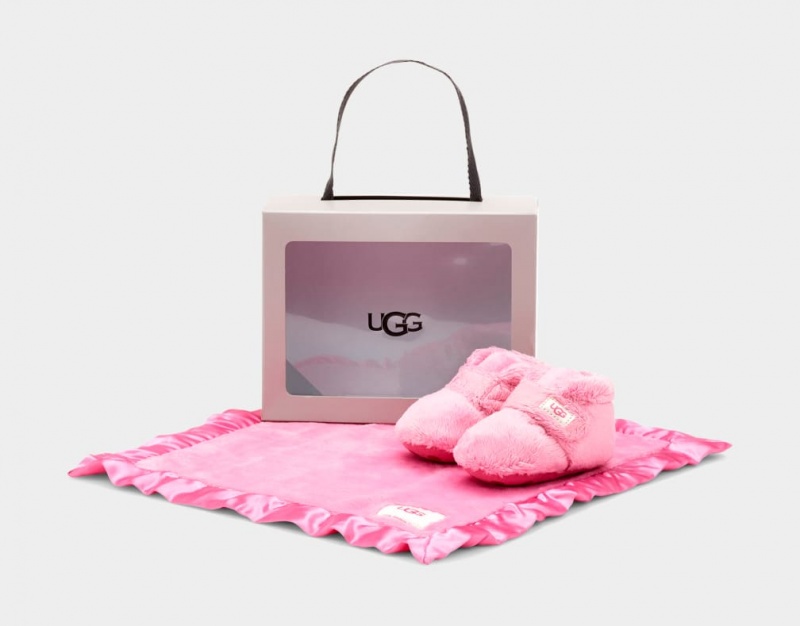 Ugg Bixbeeie and Lovey Blanket Kids\' Boots Pink | JPYLHWD-45