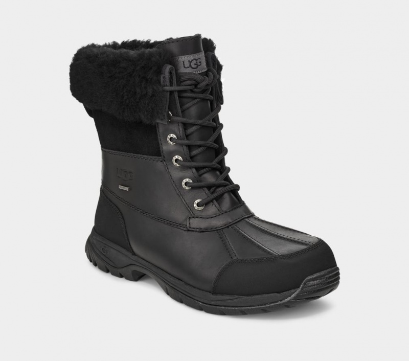 Ugg Butte Men's Boots Black | WGSFZOX-81