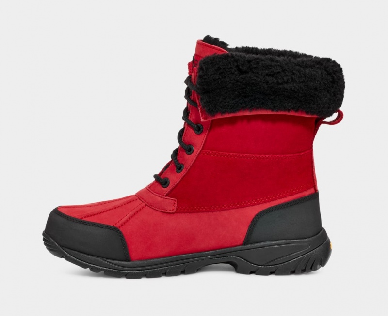 Ugg Butte Men's Boots Red / Black | QZJAOPC-14