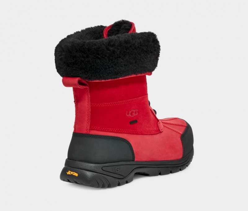 Ugg Butte Men's Boots Red / Black | QZJAOPC-14