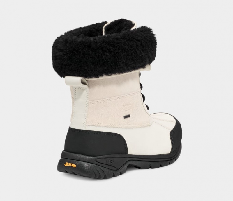 Ugg Butte Men's Boots White / Black | ALKWCQS-79