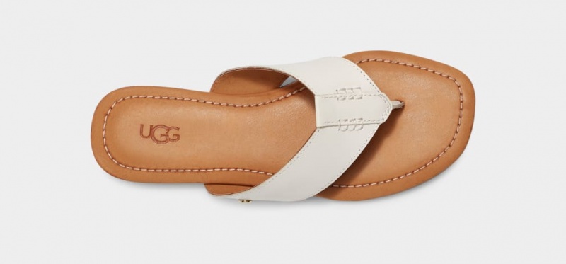 Ugg Carey Flip Women's Slides White | BFHVWNM-34