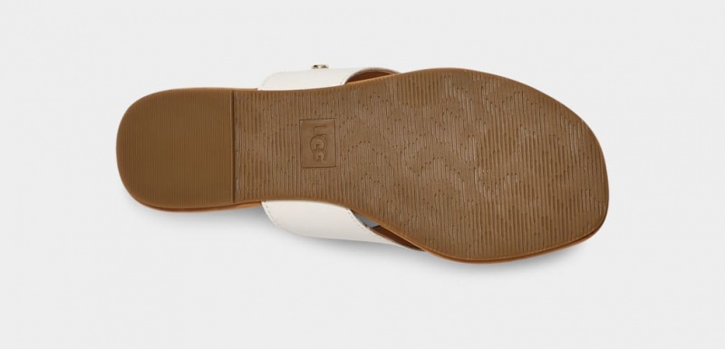 Ugg Carey Flip Women's Slides White | BFHVWNM-34